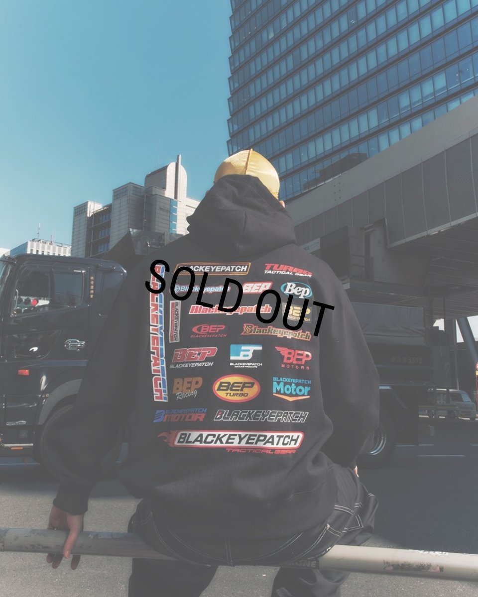 画像4: BlackEyePatch/MOTORSPORT HOODIE（BLACK） (4)