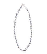 COOTIE PRODUCTIONS/Distortion Pearl Necklace（Silver）［ディストーションパールネックレス-24春夏］