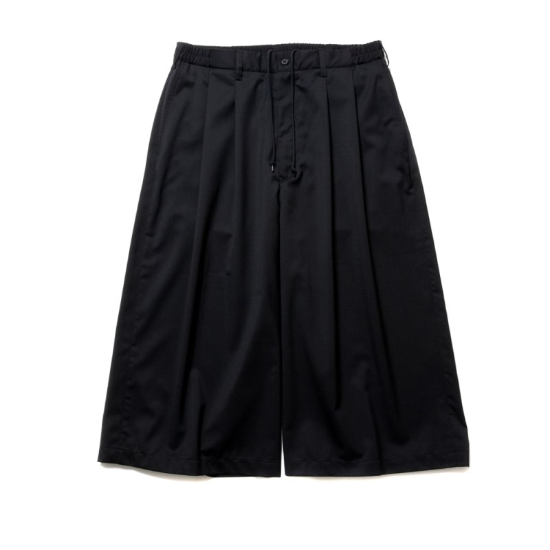 画像1: COOTIE PRODUCTIONS/Combat Wool Twill Shin Cut Wide Easy Trousers（Black）［シンカットワイドイージートラウザース-24春夏］