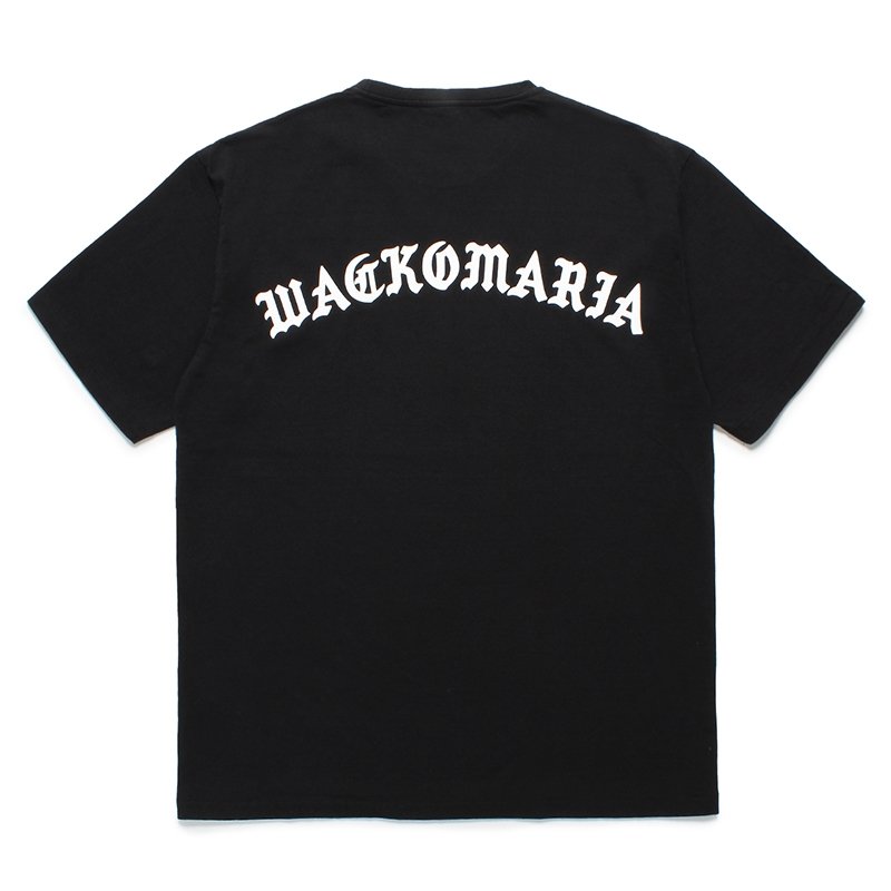 画像2: WACKO MARIA/WASHED HEAVY WEIGHT T-SHIRT（BLACK）［プリントT-24春夏］