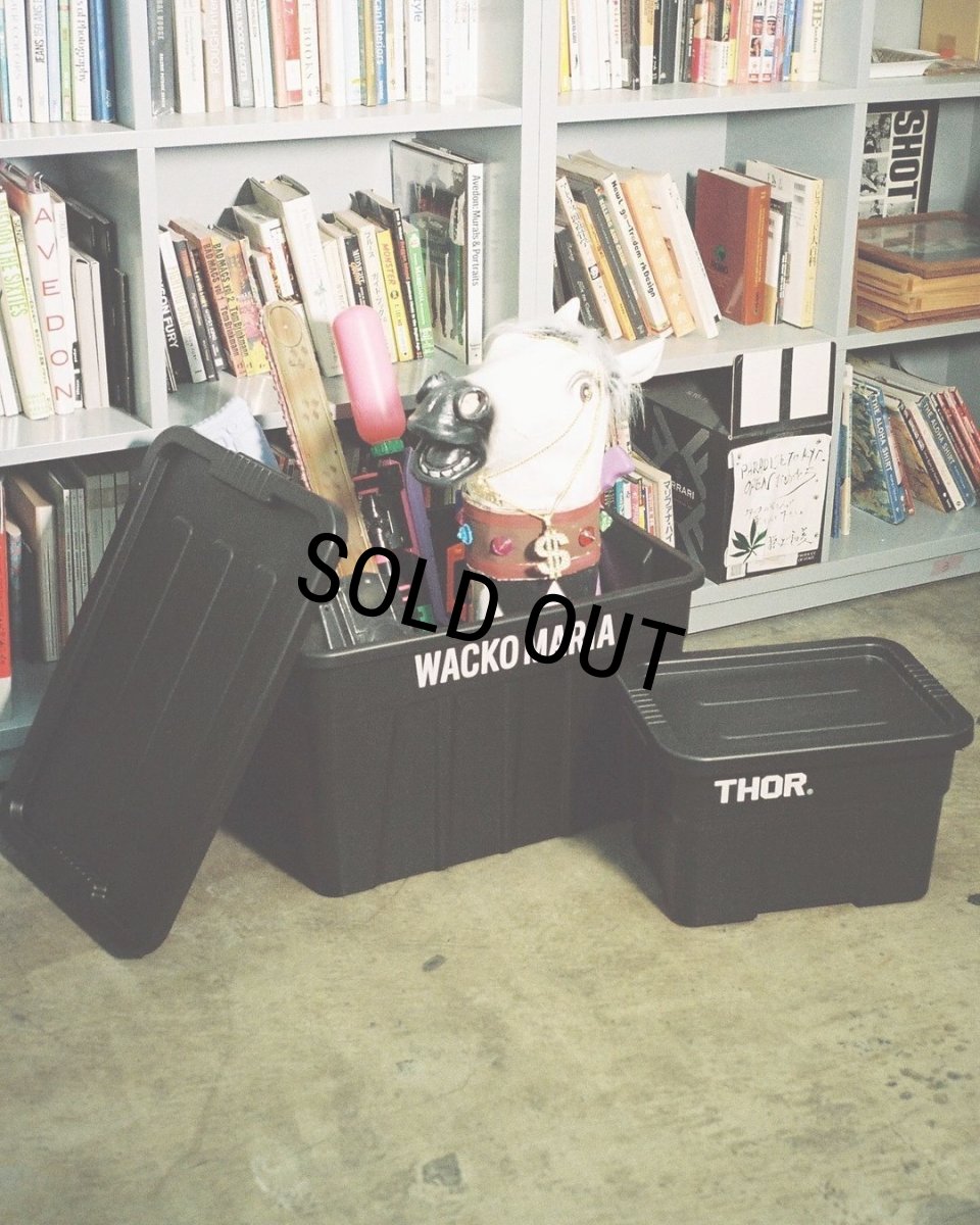 画像5: WACKO MARIA/THOR / LARGE TOTES WITH LID 75L（BLACK）［75L コンテナ-24春夏］ (5)