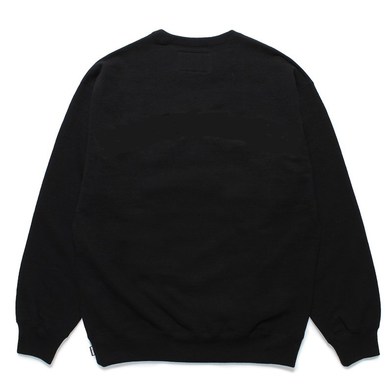 画像2: WACKO MARIA/HEAVY WEIGHT CREW NECK SWEAT SHIRT（BLACK）［クルーネックスウェット-24春夏］