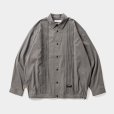 画像1: TIGHTBOOTH/PLEATS SHIRT JKT（Charcoal）［プリーツシャツJKT-24春夏］ (1)