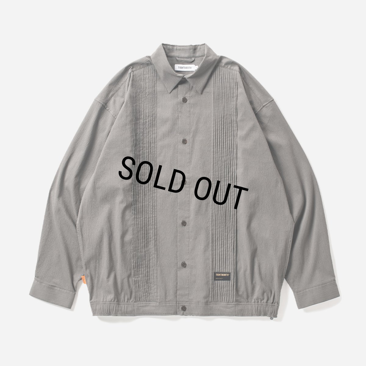 画像1: TIGHTBOOTH/PLEATS SHIRT JKT（Charcoal）［プリーツシャツJKT-24春夏］ (1)