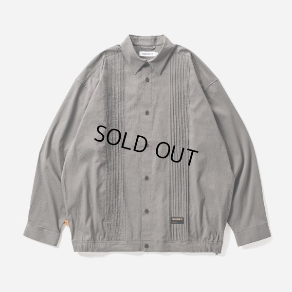 画像1: TIGHTBOOTH/PLEATS SHIRT JKT（Charcoal）［プリーツシャツJKT-24春夏］