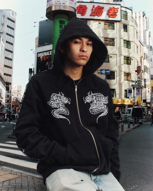 他の写真3: BlackEyePatch/KANJI TAPED DRAGON ZIP HOODIE（BLACK）