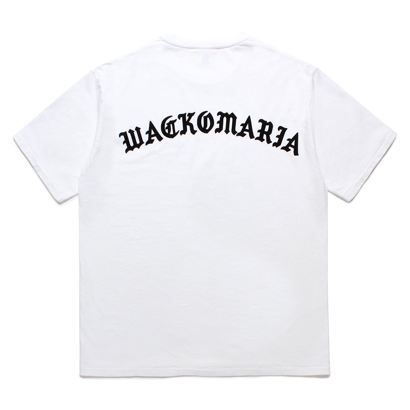 画像2: WACKO MARIA/WASHED HEAVY WEIGHT T-SHIRT（WHITE）［プリントT-24春夏］