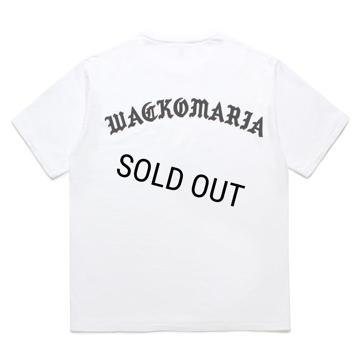 画像1: WACKO MARIA/WASHED HEAVY WEIGHT T-SHIRT（WHITE）［プリントT-24春夏］ (1)