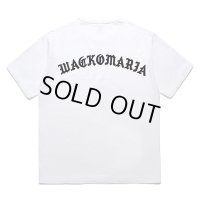 WACKO MARIA/WASHED HEAVY WEIGHT T-SHIRT（WHITE）［プリントT-24春夏］