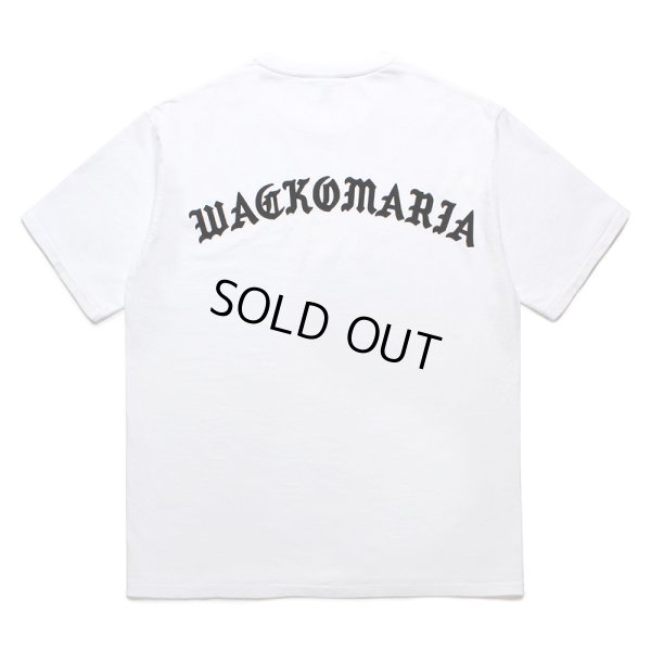 画像1: WACKO MARIA/WASHED HEAVY WEIGHT T-SHIRT（WHITE）［プリントT-24春夏］