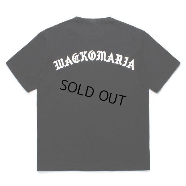 画像1: WACKO MARIA/WASHED HEAVY WEIGHT T-SHIRT（BLACK）［プリントT-24春夏］