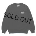 WACKO MARIA/HEAVY WEIGHT CREW NECK SWEAT SHIRT（BLACK）［クルーネックスウェット-24春夏］
