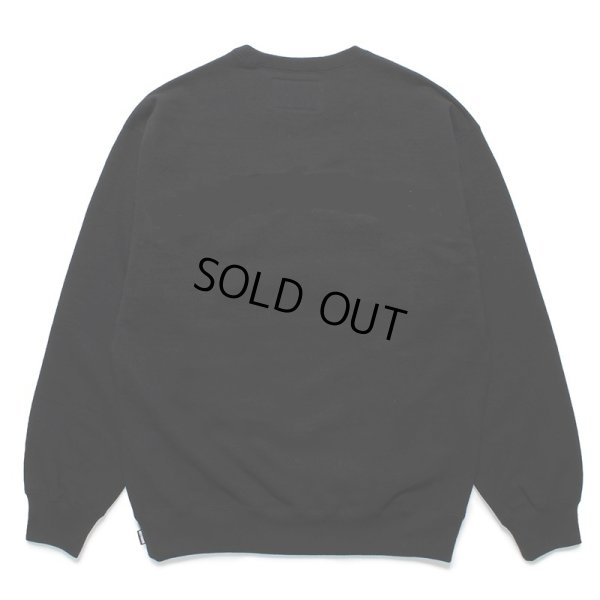 画像2: WACKO MARIA/HEAVY WEIGHT CREW NECK SWEAT SHIRT（BLACK）［クルーネックスウェット-24春夏］