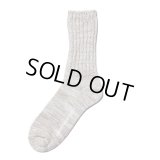 COOTIE PRODUCTIONS/Raza Lowgauge Socks（White Mix）［ローゲージソックス-24春夏］