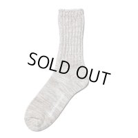 COOTIE PRODUCTIONS/Raza Lowgauge Socks（White Mix）［ローゲージソックス-24秋冬］