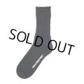 COOTIE PRODUCTIONS/Raza Lowgauge Socks（Black）［ローゲージソックス-24春夏］