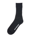 COOTIE PRODUCTIONS/Raza Lowgauge Socks（Black）［ローゲージソックス-24春夏］