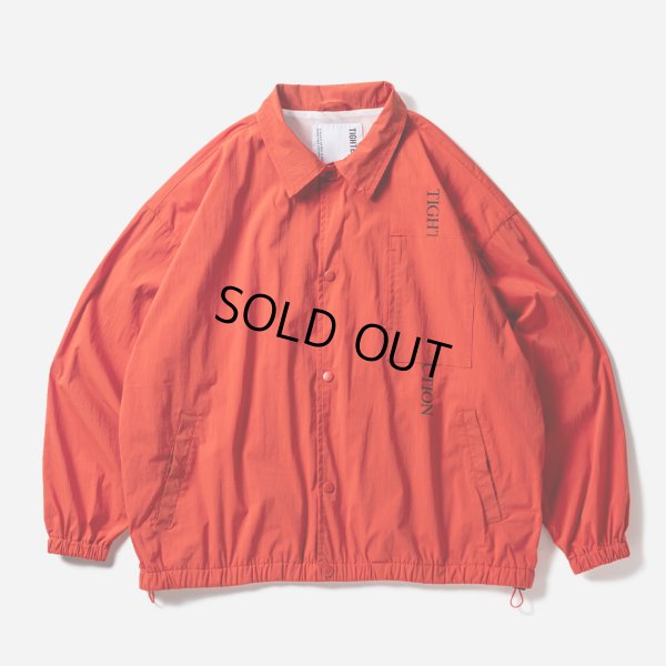 画像2: 【30%OFF】TIGHTBOOTH/STRAIGHT UP COACH JKT（Orange）［コーチJKT-24春夏］