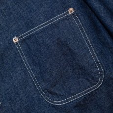 画像6: CALEE/9.5OZ DENIM COVERALL（INDIGO BLUE）［デニムカバーオール-24春夏］ (6)