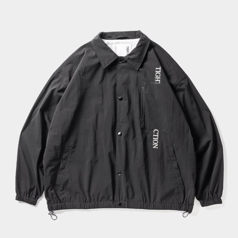 画像1: TIGHTBOOTH/STRAIGHT UP COACH JKT（Black）［コーチJKT-24春夏］