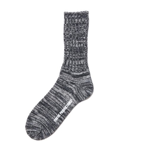 他の写真1: COOTIE PRODUCTIONS/Raza Lowgauge Socks（Black Mix）［ローゲージソックス-24春夏］