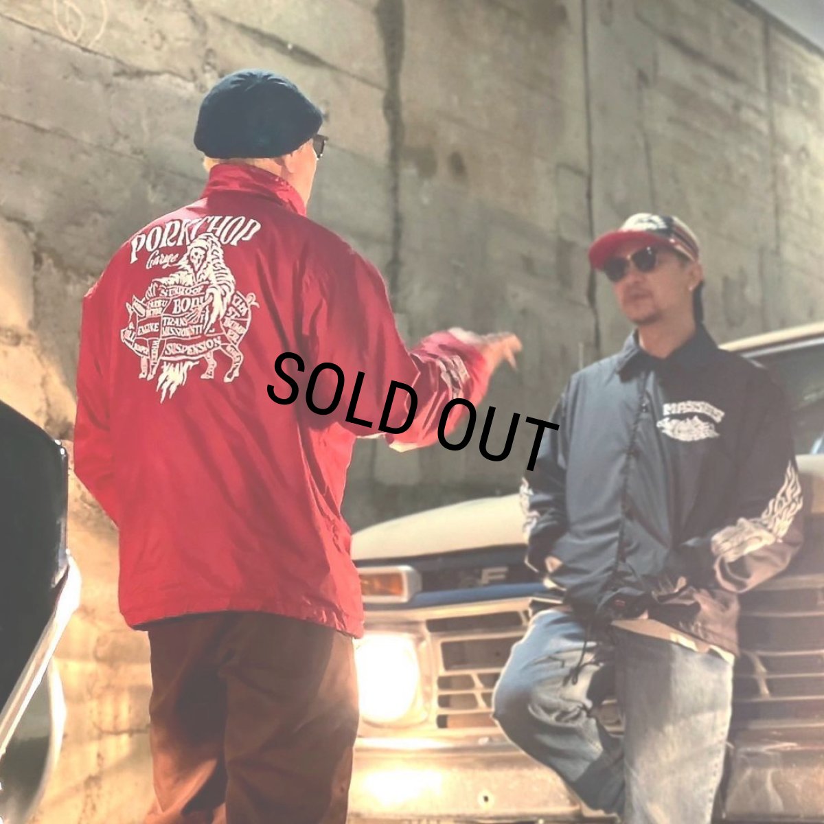 画像12: PORKCHOP/NYLON JKT REAPER P（×MASSES）（RED）［ナイロンJKT-24春夏］ (12)