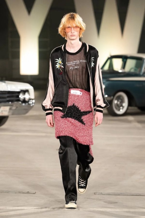 画像5: 【30%OFF】DAIRIKU/"Hawaii" Ska Jumper（Black x Pink）［スカジャン-24春夏］