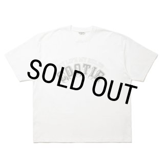 COOTIE PRODUCTIONS/Open End Yarn Print S/S Tee（White）［プリントT