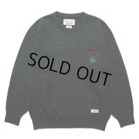 WACKO MARIA/HIGH TIMES / CLASSIC KNIT SWEATER（GREEN）［クラシックニットセーター-24春夏］