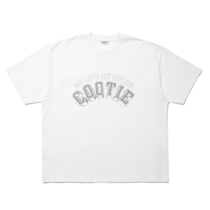 画像1: COOTIE PRODUCTIONS/Open End Yarn Print S/S Tee（White）［プリントT-24春夏］