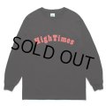 WACKO MARIA/HIGH TIMES / LONG SLEEVE T-SHIRT（BLACK）［プリント長袖T-24春夏］