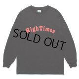 WACKO MARIA/HIGH TIMES / LONG SLEEVE T-SHIRT（BLACK）［プリント長袖T-24春夏］