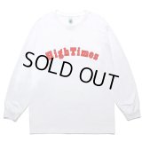 WACKO MARIA/HIGH TIMES / LONG SLEEVE T-SHIRT（WHITE）［プリント長袖T-24春夏］