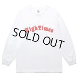 WACKO MARIA/HIGH TIMES / LONG SLEEVE T-SHIRT（WHITE）［プリント長袖T-24春夏］