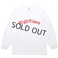 WACKO MARIA/HIGH TIMES / LONG SLEEVE T-SHIRT（WHITE）［プリント長袖T-24春夏］