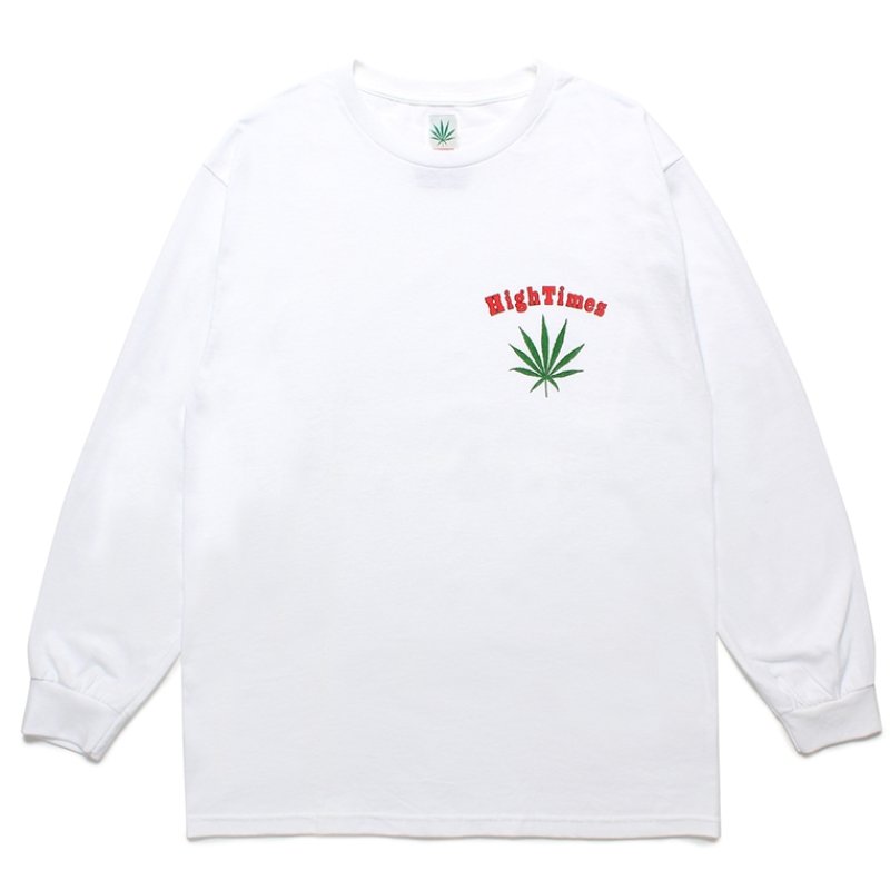 画像1: WACKO MARIA/HIGH TIMES / LONG SLEEVE T-SHIRT（WHITE）［プリント長袖T-24春夏］