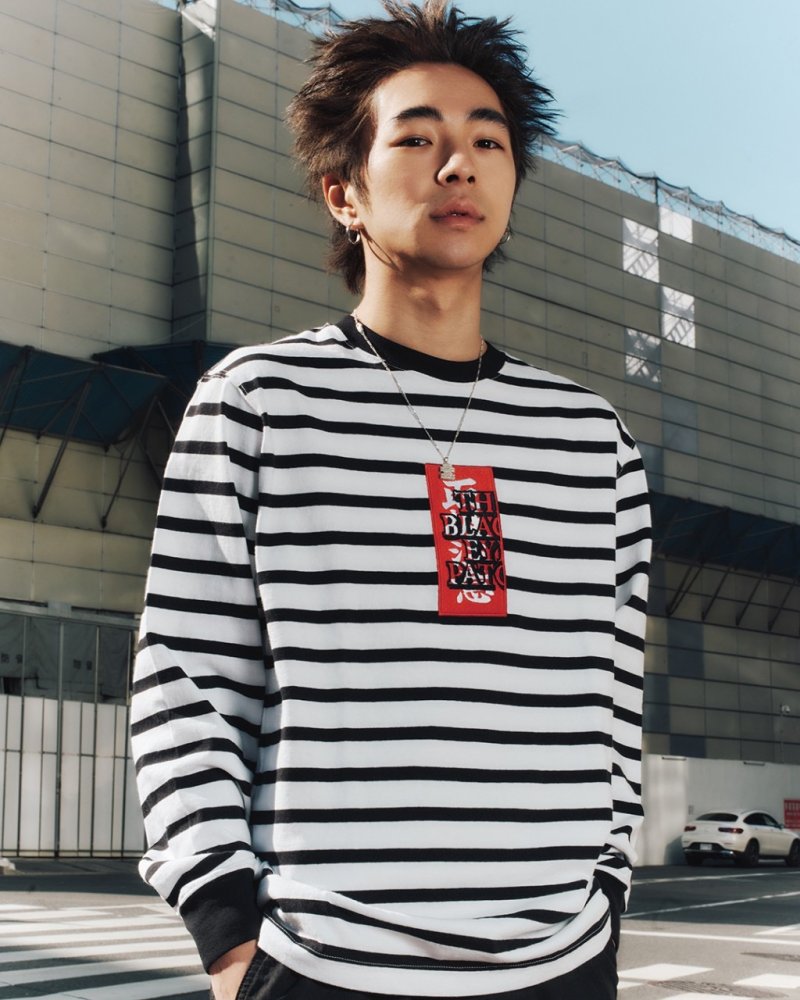 画像3: BlackEyePatch/HWC LABEL STRIPED L/S TEE (BORDER)