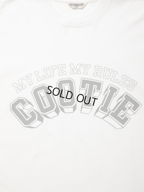 画像2: COOTIE PRODUCTIONS/Open End Yarn Print S/S Tee（White）［プリントT-24春夏］