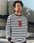 画像3: BlackEyePatch/HWC LABEL STRIPED L/S TEE （BORDER） (3)