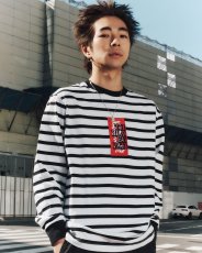 画像3: BlackEyePatch/HWC LABEL STRIPED L/S TEE (BORDER) (3)