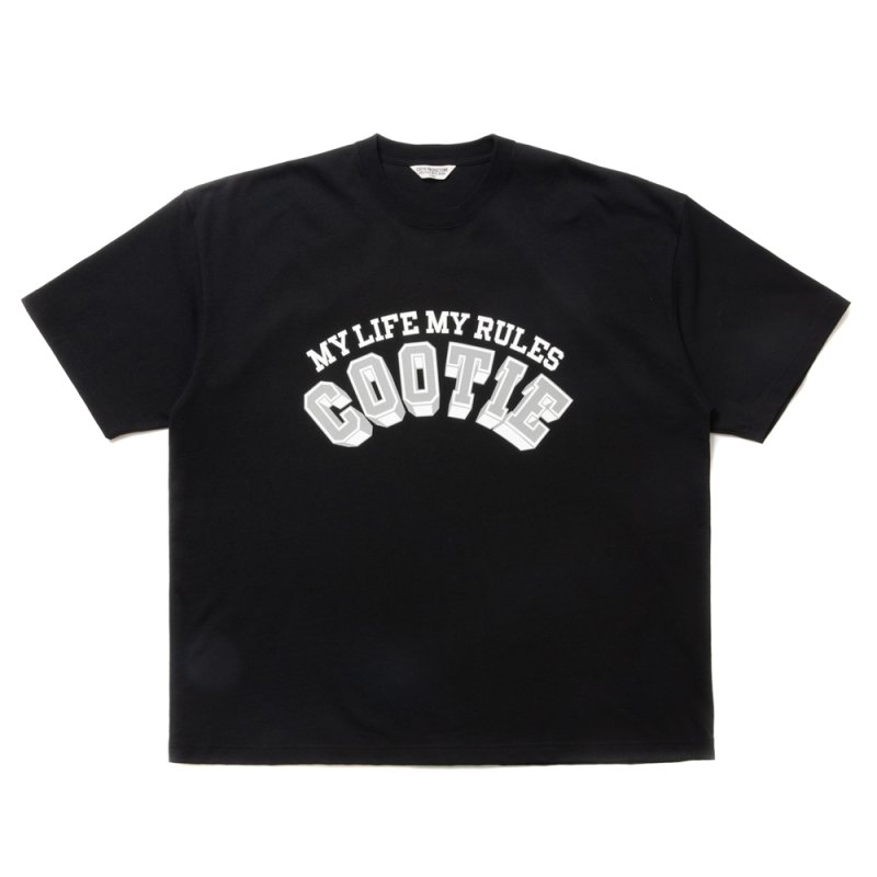画像1: COOTIE PRODUCTIONS/Open End Yarn Print S/S Tee（Black）［プリントT-24春夏］