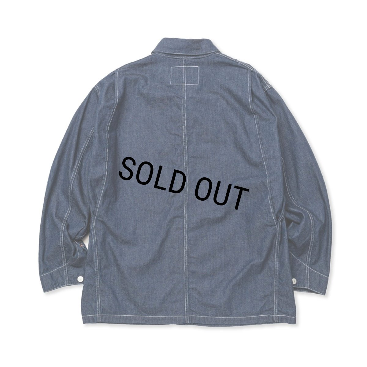 画像2: CALEE/9.5OZ DENIM COVERALL（INDIGO BLUE）［デニムカバーオール-24春夏］ (2)