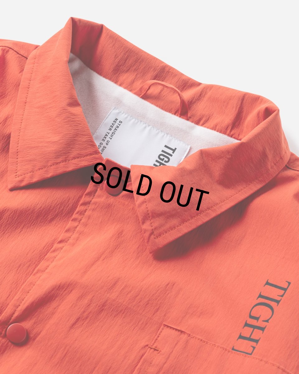 画像3: 【30%OFF】TIGHTBOOTH/STRAIGHT UP COACH JKT（Orange）［コーチJKT-24春夏］ (3)