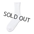 COOTIE PRODUCTIONS/Raza Lowgauge Socks（White）［ローゲージソックス-24春夏］