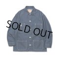 CALEE/9.5OZ DENIM COVERALL（INDIGO BLUE）［デニムカバーオール-24春夏］