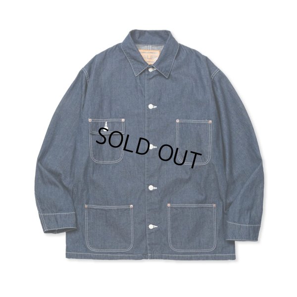 画像1: CALEE/9.5OZ DENIM COVERALL（INDIGO BLUE）［デニムカバーオール-24春夏］