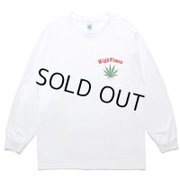 WACKO MARIA/HIGH TIMES / LONG SLEEVE T-SHIRT（WHITE）［プリント長袖T-24春夏］