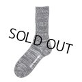 COOTIE PRODUCTIONS/Raza Lowgauge Socks（Black Mix）［ローゲージソックス-24春夏］