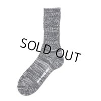 COOTIE PRODUCTIONS/Raza Lowgauge Socks（Black Mix）［ローゲージソックス-24春夏］