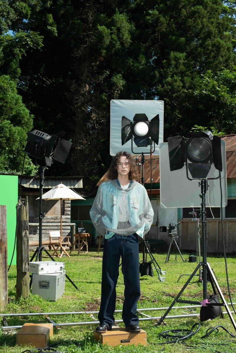 画像5: 【40%OFF】DAIRIKU/"Hawaii" Ska Jumper（Aqua x Silver）［スカジャン-24春夏］ (5)